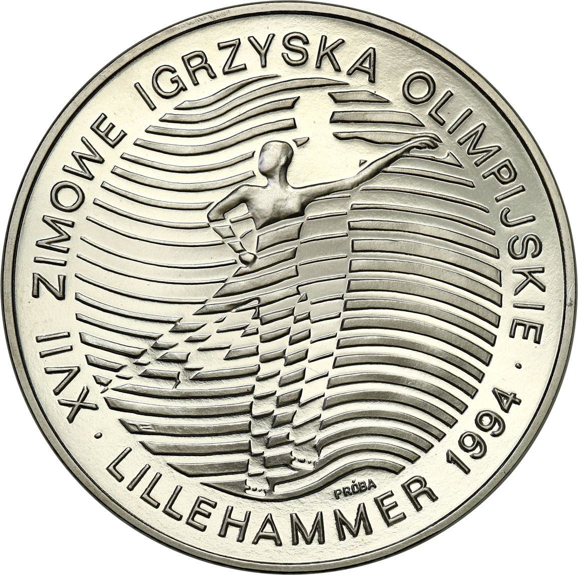 PRL. PRÓBA Nikiel 300 000 złotych 1993 – XVII Zimowe Igrzyska Olimpijskie - Lillehammer